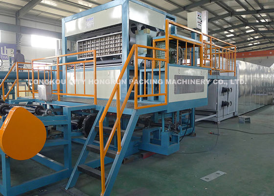 4000pcs/h 8는 회전하는 유형 자동적인 계란 쟁반 기계 6개의 층 건조용 선으로 편듭니다